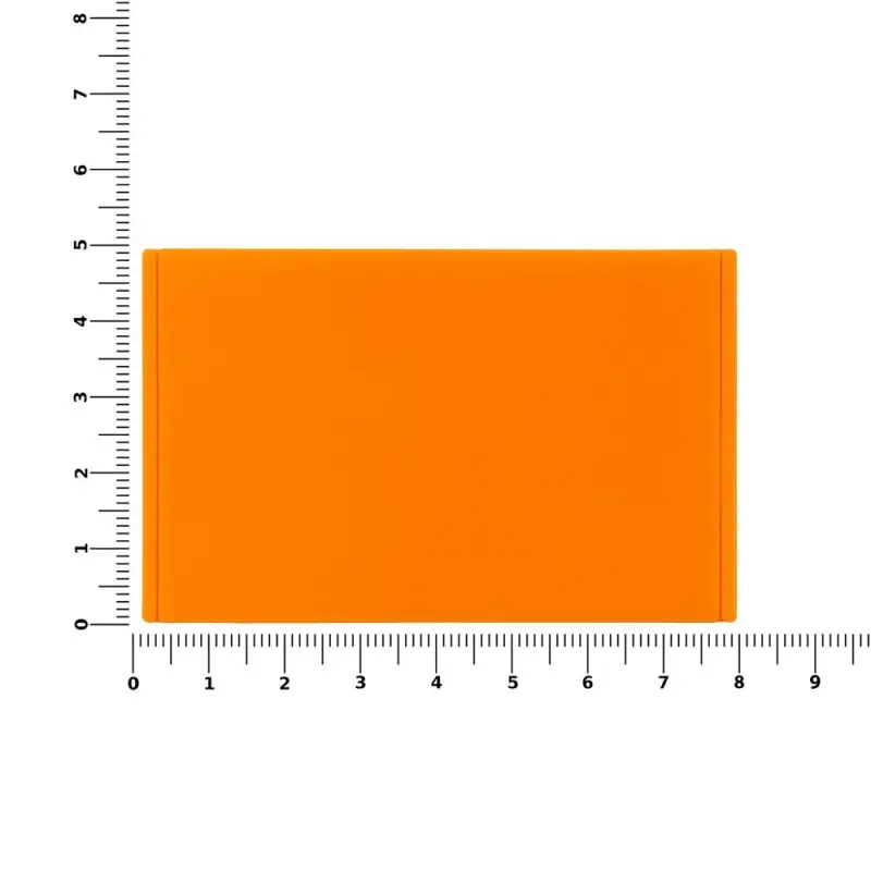 Лейбл из ПВХ Dzeta, ХL, оранжевый неон