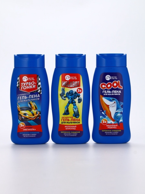 Гель-пена для мальчиков "Суперкрутая пена", мега-кола, 250 мл