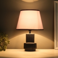 Лампа настольная "Теория" 1х40Вт Е14 темно-синий 22,2х22,2х33см