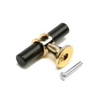 Ручка-кнопка CAPPIO, d=12 мм, пластик, цвет золото/черный, 8 шт. Ручка-кнопка CAPPIO, d=12 мм, пластик, цвет золото/черный, 8 шт.