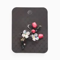 Брошь "Веточка сакуры" цветок, с эмалью, цветная в золоте