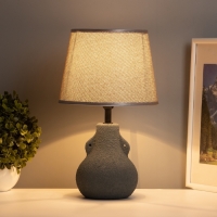 Лампа настольная "Каламбур" 1х40Вт Е14 темно-серый 20х20х32см