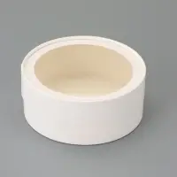 Коробка подарочная круглая с окном, завальцованная, белая, 15&times;6 см