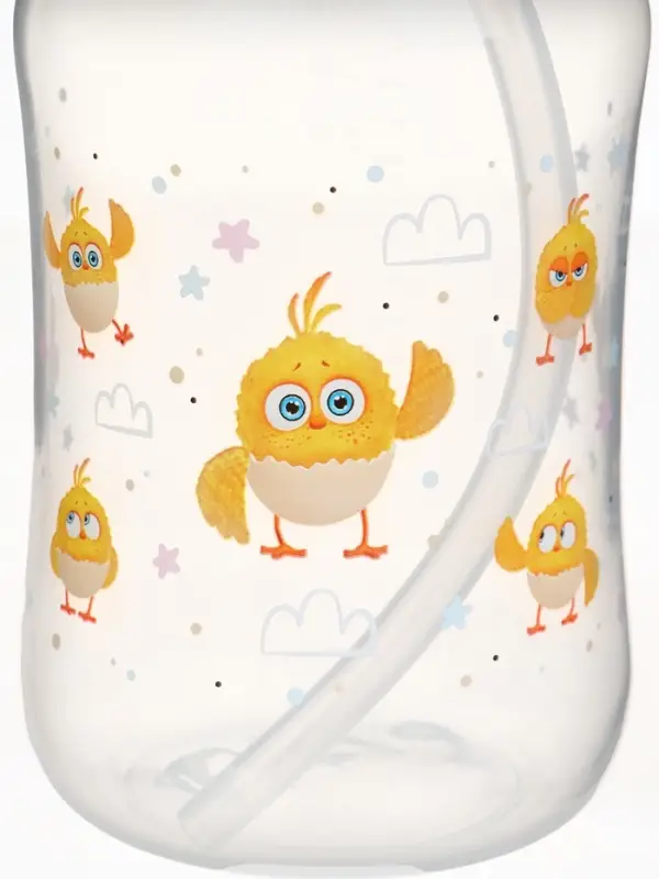 Поильник-непроливайка с трубочкой, 270 мл, ЦЫП-ЦЫП