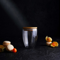 Стакан стеклянный с двойными стенками &laquo;Эко&raquo;, 330 мл, цвет прозрачный