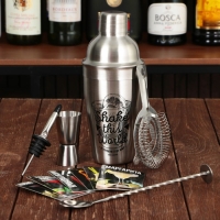 Набор барный &laquo;Собери друзей&raquo;, 5 предметов, карточки с рецептами