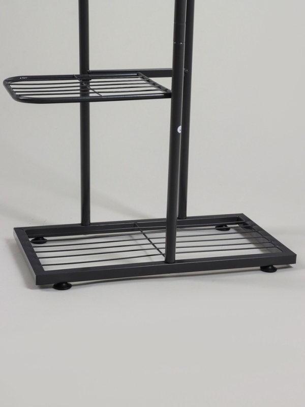 Подставка для цветов Greengo, 5 полок, 44 &times; 22 &times; 95 см, напольная, металл, тёмно-серая