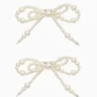 Обвес на штаны "Бантики", цвет белый в серебре