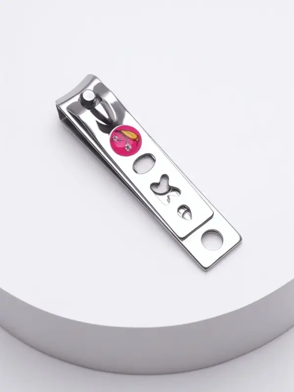 Кусачки книпсер маникюрные, с пилкой, 5.5 см, в коробке, МИКС