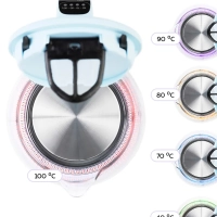 Стеклянный электрический чайник с подсветкой 1.7 л KT-640