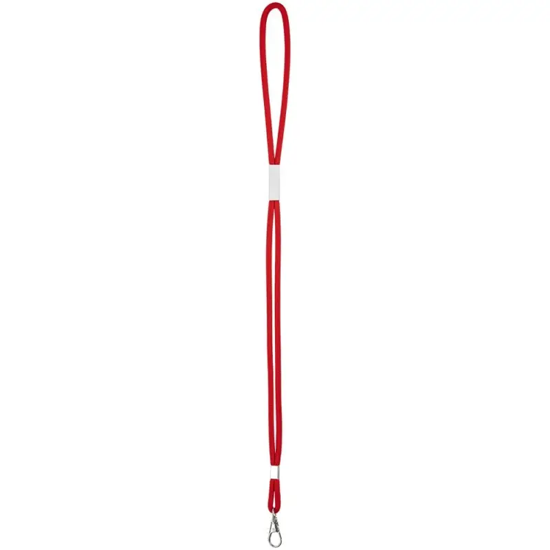 Шнурок для бейджа Tube Metal, красный