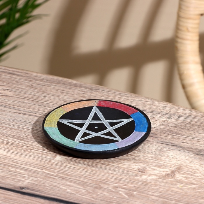 Подставка под благовония Подставка под благовония "Звезда" камень 10 см