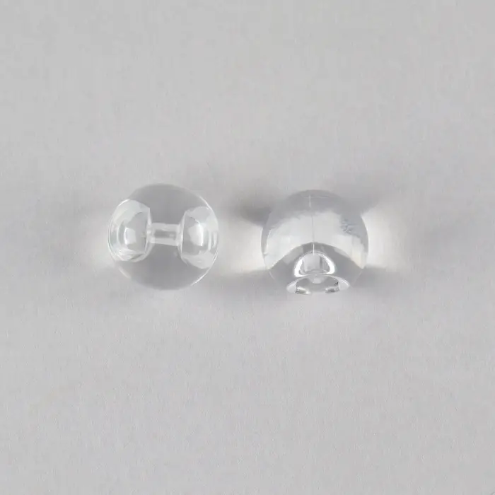 Набор пуговиц на полуножке &laquo;Шарики&raquo;, d = 10 мм, 10 шт, цвет прозрачный