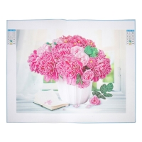Алмазная мозаика с частичным заполнением и форменными стразами на холсте «Великолепный букет», 30 х 40 см Алмазная мозаика с частичным заполнением и форменными стразами на холсте «Великолепный букет», 30 х 40 см