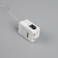 Гирлянда «Нить» 1 м роса. IP20, нить серебристая, 10 LED, 4.6 В, AG13x3 (в комплекте), 3 режима, свечение зелёное Гирлянда «Нить» 1 м роса. IP20, нить серебристая, 10 LED, 4.6 В, AG13x3 (в комплекте), 3 режима, свечение зелёное