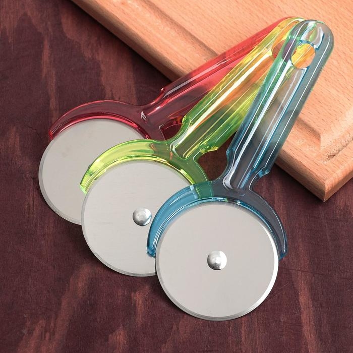 Нож для пиццы и теста Доляна &laquo;Леденец&raquo;, 16,2 см, цвет МИКС