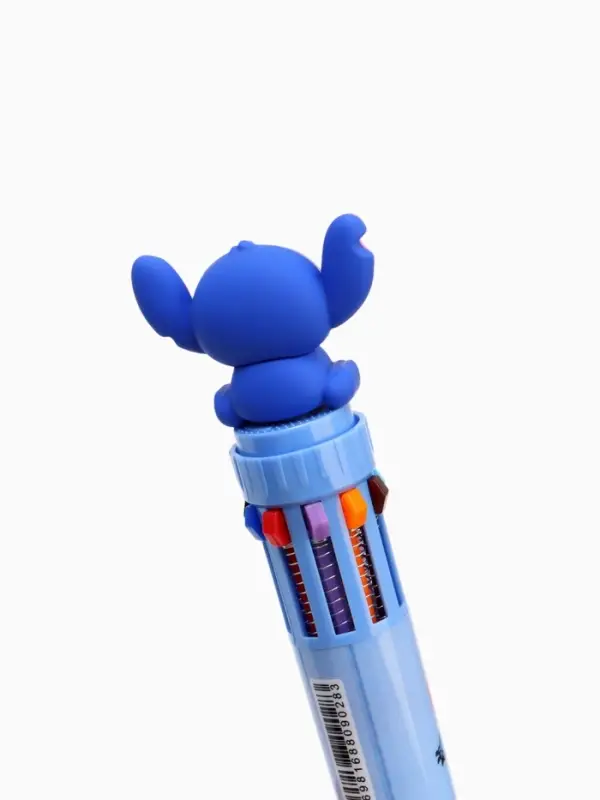 Ручка многоцветная 10 цветов Стич