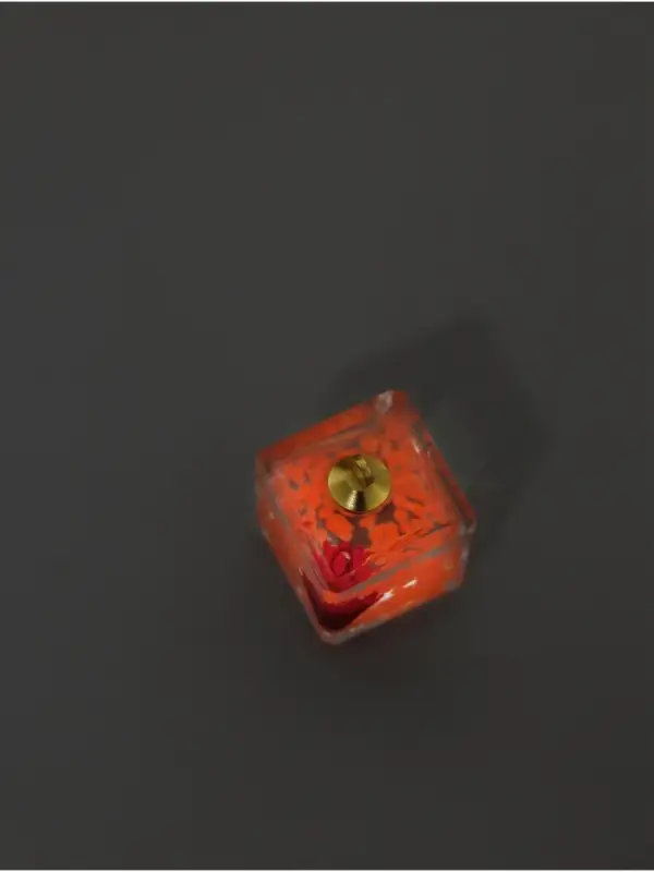 Подвеска для творчества акрил "Цветок в кубе" светится в темноте МИКС 1,6х1,6х1,8 см