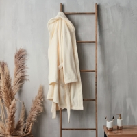 Халат махровый мужской SL HOME: Basic "Айвори", размер M, 100% хлопок, 420 г/м2 Халат махровый мужской SL HOME: Basic "Айвори", размер M, 100% хлопок, 420 г/м2