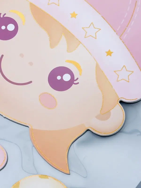 Наклейка интерьерная "Малышка в розовом" 31х60 см