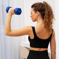 Гантель неопреновая ONLITOP, 3 кг, цвет синий