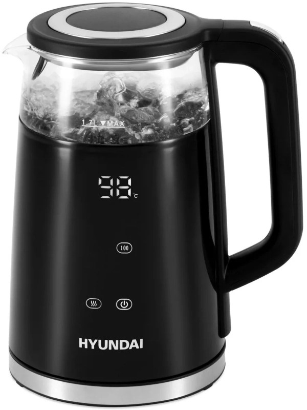 Чайник HYK-G6404 1.7л. 2200Вт черный