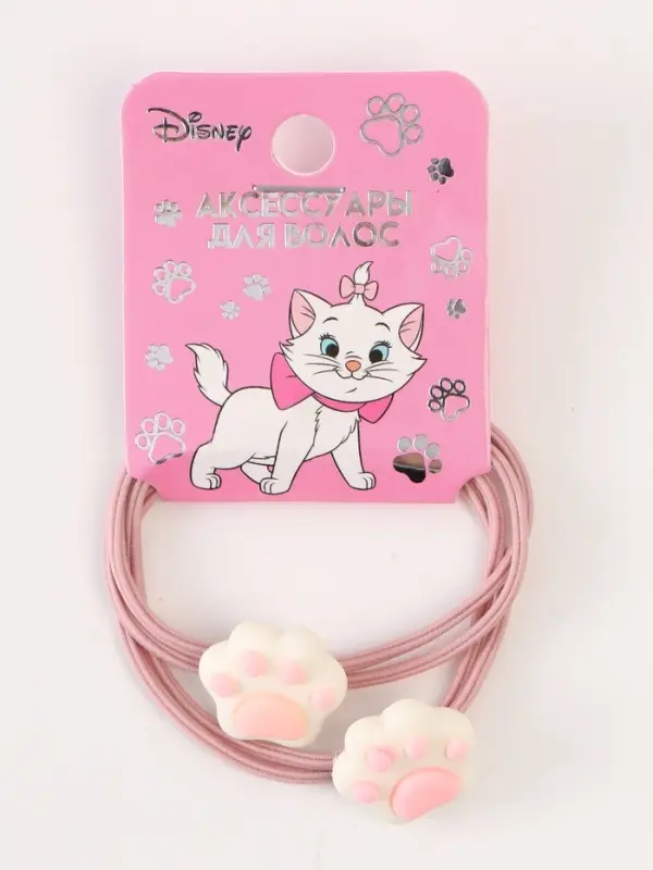 Резинка для волос &laquo;Лапка&raquo;, набор 2 шт, Коты аристократы