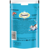 Лакомство Dreamies для кошек, лосось, 60 г Лакомство Dreamies для кошек, лосось, 60 г