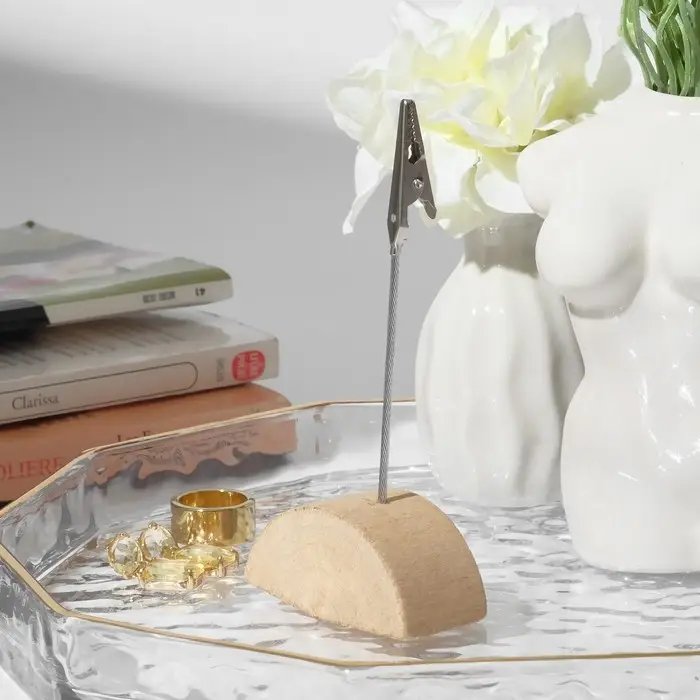 Ценникодержатель с зажимом &laquo;Прищепка&raquo;, 2,5&times;2,5&times;11 см, цвет серебро