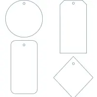 Этикетка картонная на заказ Carta, S