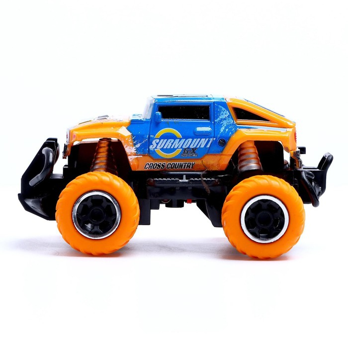 Джип радиоуправляемый &laquo;Граффити&raquo;, работает от батареек, цвет оранжевый