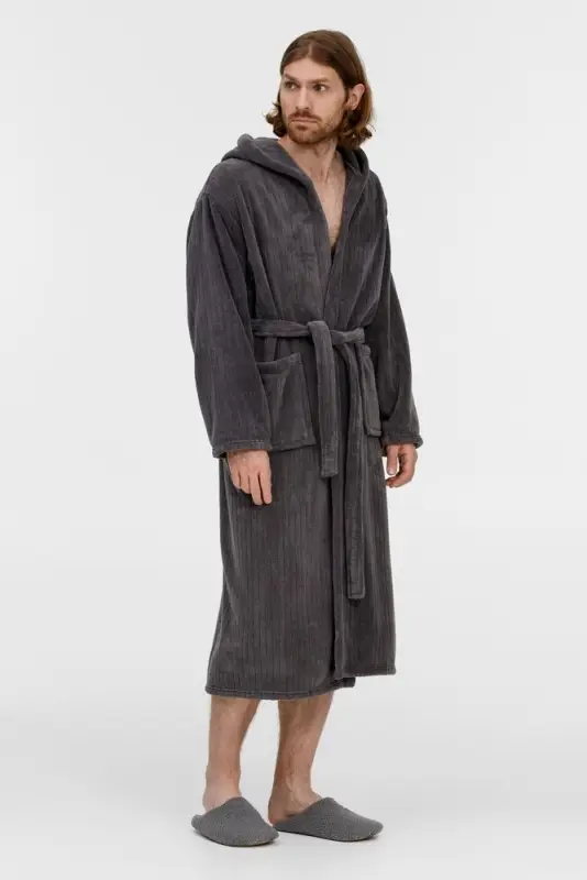 Халат флисовый Magic Mantle, темно-серый, размер M/L