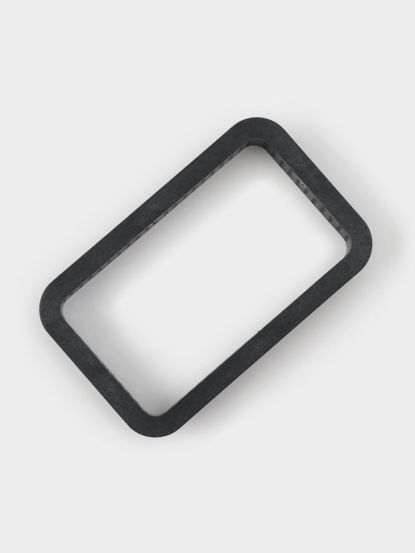 Формы для выпечки перфорированные Доляна &laquo;Прямоугольник&raquo;, набор 6 шт, пластик, 10&times;5,5&times;2 см, чёрные