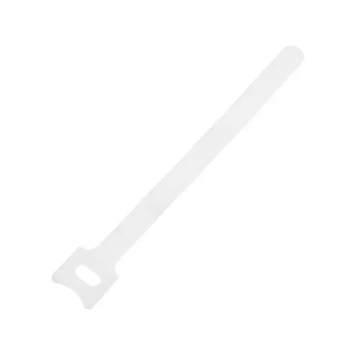 Стяжки-липучки для проводов 150&times;10&times;1.5 мм, ТУНДРА белая, 10 шт.