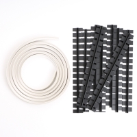 Гибкий порог с крепежом SmartProfile BR 613 Ясень анкор белый, 3 м Гибкий порог с крепежом SmartProfile BR 613 Ясень анкор белый, 3 м