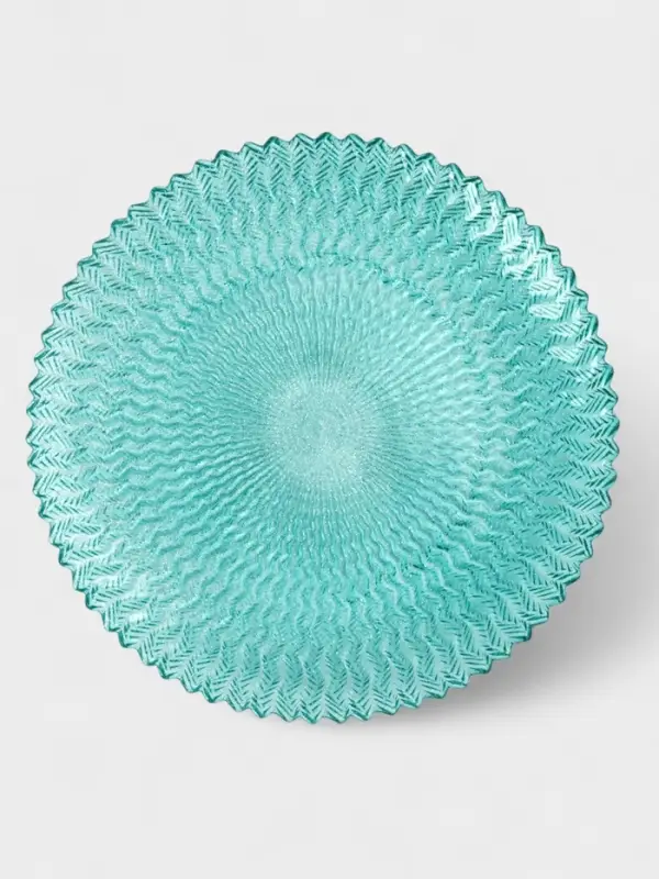 Тарелка "РЕТРО БРИЗ" 32 см, голубой цвет