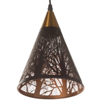 Светильник "Рэдклифф" (Деревья) 1х40Вт Е27 черный 18х18х26+100см