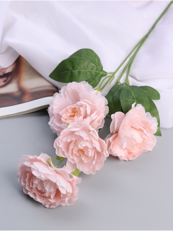 Цветы искусственные "Пион галант колор" 74х10 см, розовый