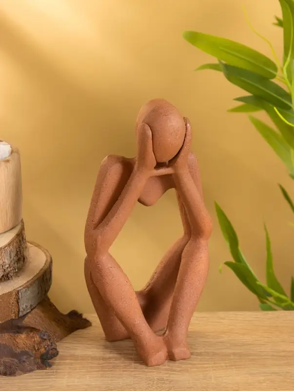 Сувенирный набор "Мыслители" 9х6х20 см (3 шт), алюминий