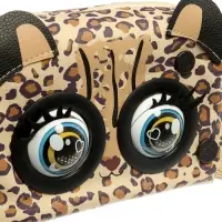 Музыкальная игрушка-сумочка "Котенок" звук, глазки моргают, леопард