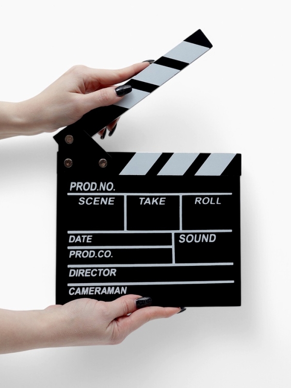 Кинохлопушка режиссёра, черная, 20 х 20 см