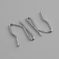 Крючки для штор, 1.8&times;3 см, 10 шт., цвет серебряный