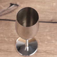 Фужер для шампанского "Гобелет" нерж. сталь 7х7х22 см