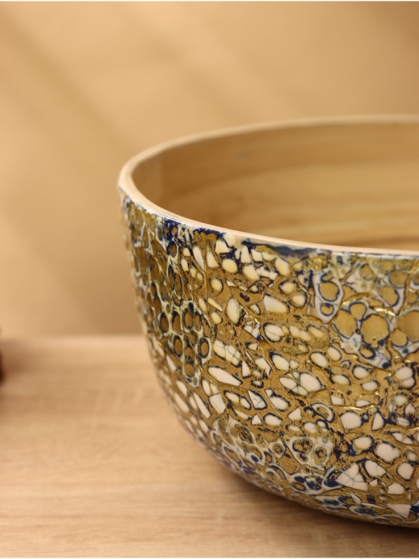 Салатник 25х25х11см, бамбук