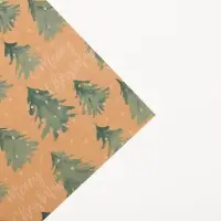 Бумага упаковочная крафтовая Merry christmas, 50&times;70 см