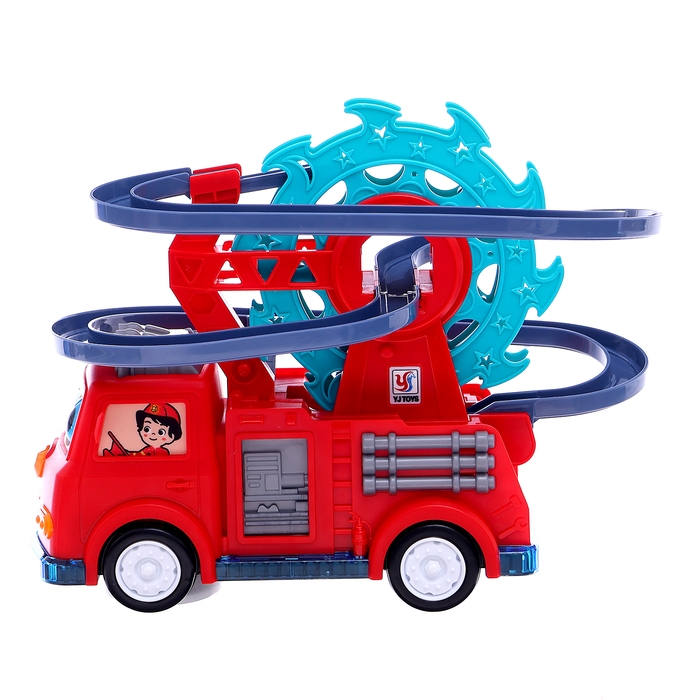 Пожарная машина &laquo;Супер отряд&raquo;, 3 утёнка, световые и звуковые эффекты, работает от батареек