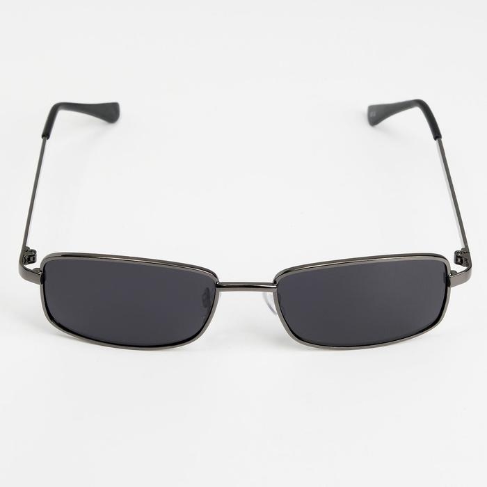 Очки солнцезащитные OneSun, поляризационные, UV 400, дужка 14 см, ширина 14.5 см, линза 3.5&times;5.5 см, серые