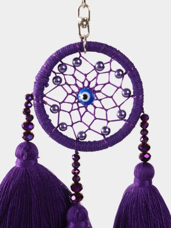 Брелок "Ловец снов" 17 см, цв. фиолетовый