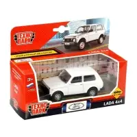 Машина металлическая "LADA 4x4", белая, 10 см, инерц. LADA4X4-11-WH