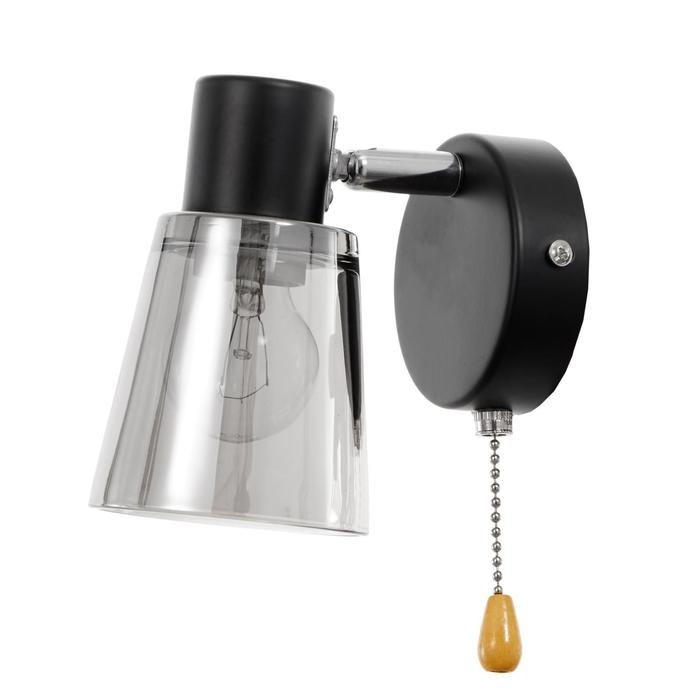 Бра с переключателем 59392/1 E14 40Вт черный-хром 15х11х15 см